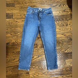 H&M Women's Classic Straight Jeans in Denim Blue